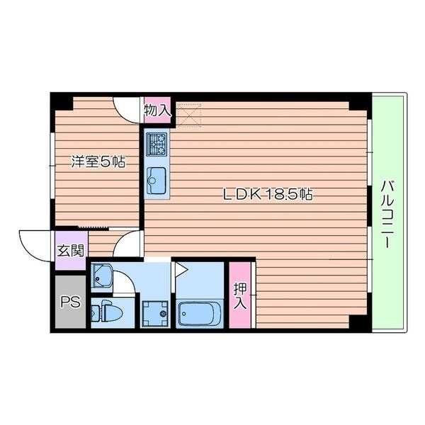コーポ出口の間取り