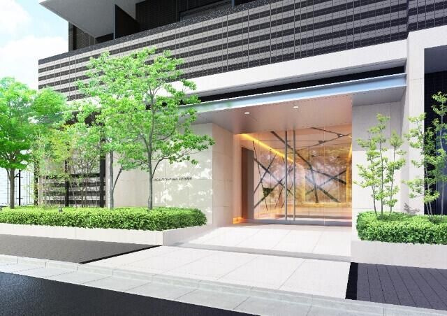 ＡＸＡＳ武蔵小山アジールコートのエントランス|建物の内部です