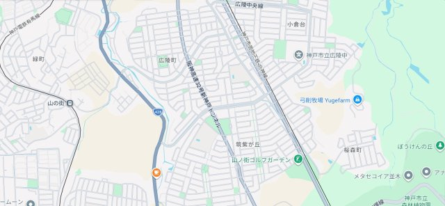 神戸市北区筑紫が丘4丁目　新築一戸建ての地図