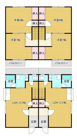 久保田町　収益物件の間取り