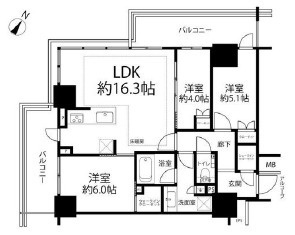 ルフォンザ・タワー大塚の間取り