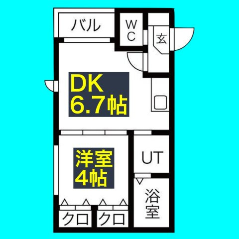 エヴァンコートⅢの間取り