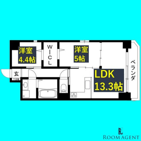オーベル城西の間取り
