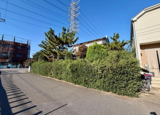 野田市山崎　売地　84坪の前面道路含む現地写真