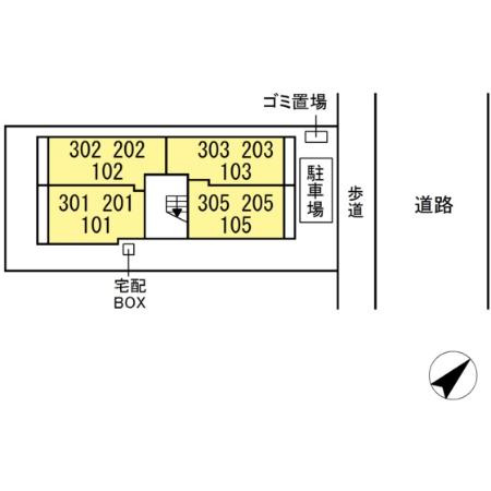 ベラーノ南行徳の区画図