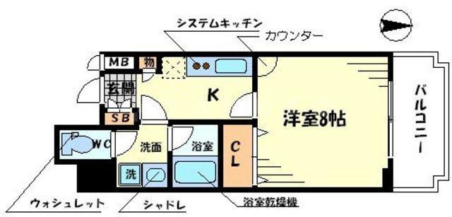 キャナルコート内久宝寺の間取り|キャナルコート内久宝寺　広々とした間取り