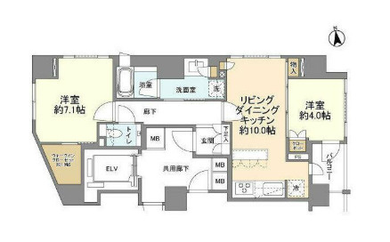 ザ・パークハウスアーバンス高輪の間取り