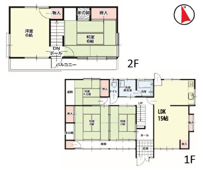 高崎市吉井町2期　中古1499の間取り
