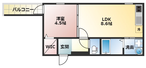 【間取り】 | フジパレス駒川中野Ⅵ番館