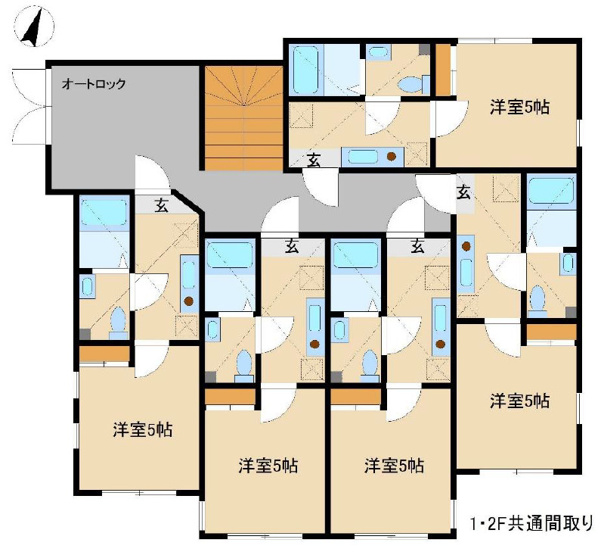 【間取り】 | 川崎市麻生区金程１丁目の一棟売りアパート