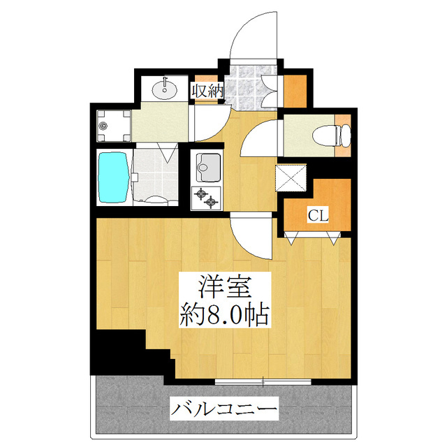 ＨＹ’ｓ　ＬＩＡＩＳＯＮの間取り|東向きです