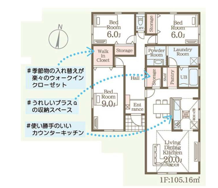 リーブルガーデン箕郷町生原第2の間取り