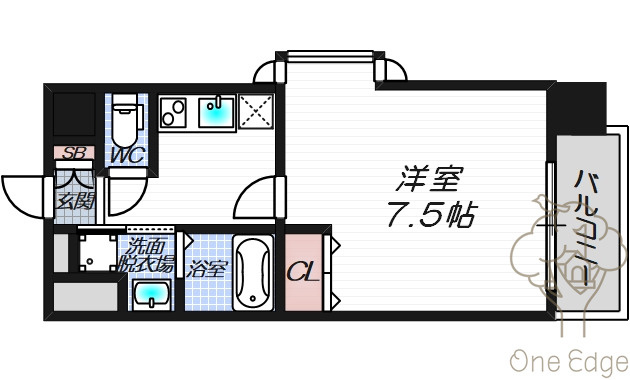ALZA松ヶ枝Ⅱの間取り