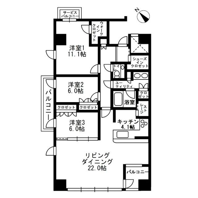 アーバンパーク代官山Ⅱの間取り