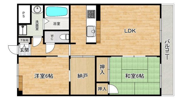 【間取り】 | レインボー甲東