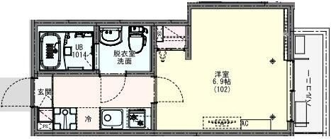 リディアコート馬橋の間取り