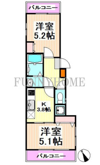 【間取り】 | プレジール永福