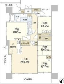 Tステージ浄水駅前ルミナリータワーの間取り