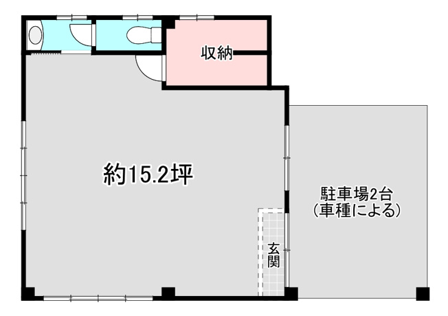 【間取り】 | 高殿6丁目店舗事務所