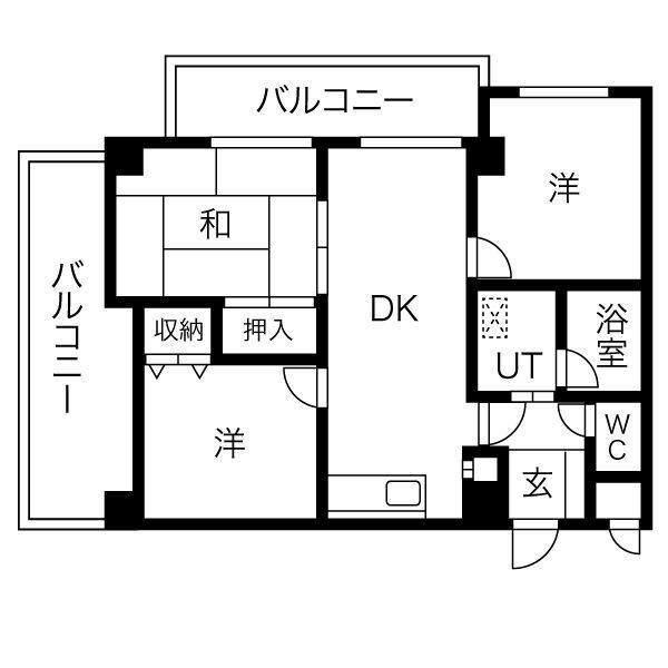 ロイヤルハイツ江戸堀西公園の間取り