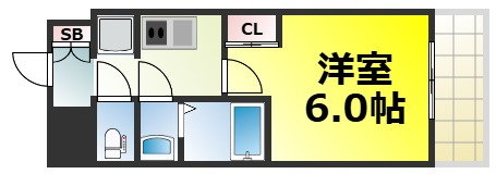 【間取り】 | プレサンス南堀江 仲介手数料無料