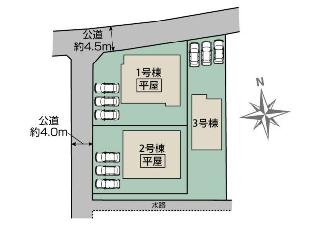 【区画図】 | 深谷市稲荷町北　ブルーミングガーデン　新築戸建　全3棟　3号棟 | 3号棟