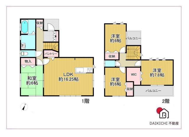 【間取り】 | 滑川町月の輪5丁目　中古戸建