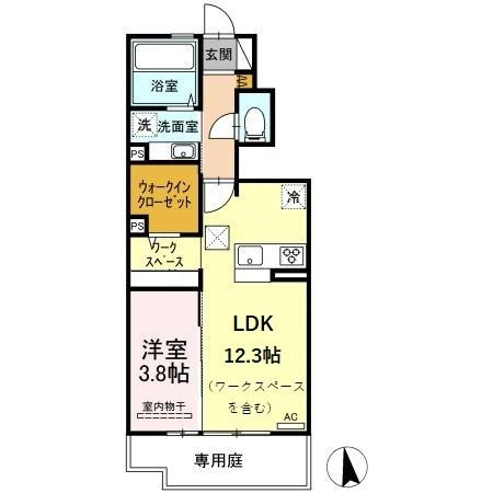 ポラリス北浜　A棟の間取り