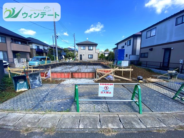牛久市さくら台1丁目31番　新築戸建　A号棟の外観|現在基礎工事中！着々と形になっていく様子を見学することもできます♪