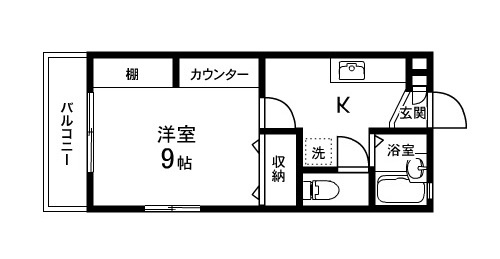 メゾン　シャルムの間取り