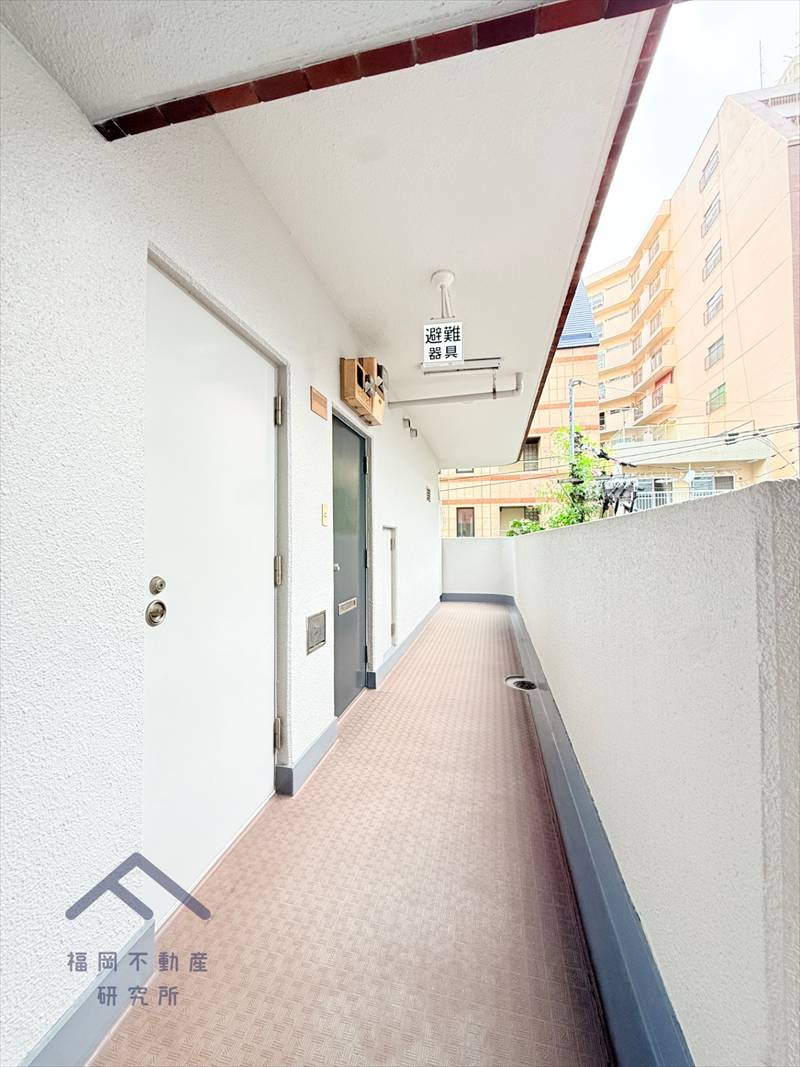 皐月マンション博多のバルコニー