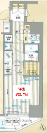 アスヴェル神戸元町海岸通の間取り