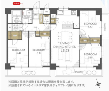 【間取り】グリーンコープ室見川 