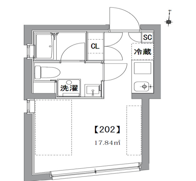 練馬区北町８丁目の賃貸マンションの間取り