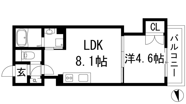 【間取り】 | クリエオーレ光明町1