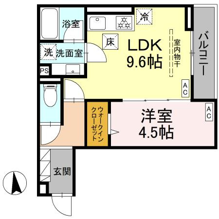 D paina 犬蔵の間取り