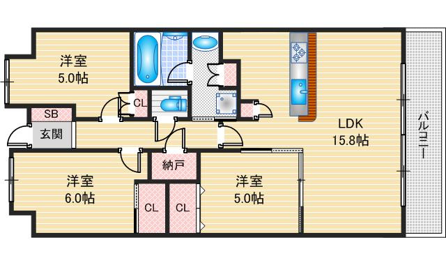 【間取り】 | 茨木ICOCITY WestCourt