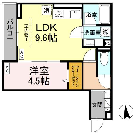 D paina 犬蔵の間取り
