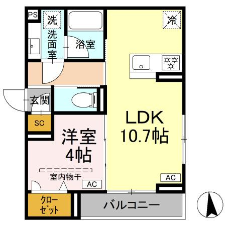 D paina 犬蔵の間取り