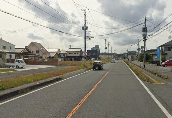 【新築戸建】　いわき市錦町第34の前面道路含む現地写真|東側幅員11ｍ公道