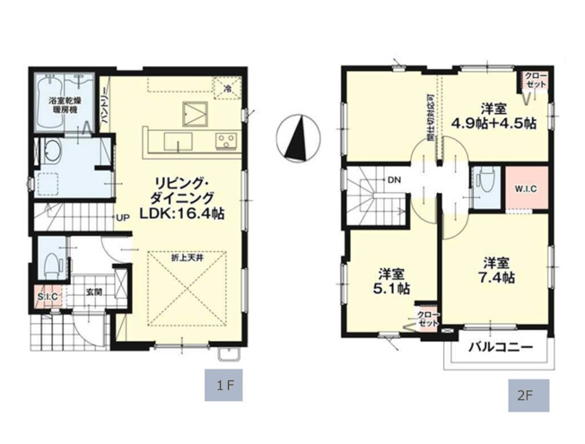 【間取り】 | 福岡市早良区飯倉3丁目5期　1号棟（全2棟）【仲介手数料無料・0円】 | 平日、土日祝日もお好きな日時にご見学可能です。お気軽にお問合せ下さい。