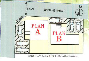 牛久市さくら台1丁目31番　新築戸建　B号棟の区画図|敷地広々、地盤調査済みで安心。駐車や生活動線も快適です。