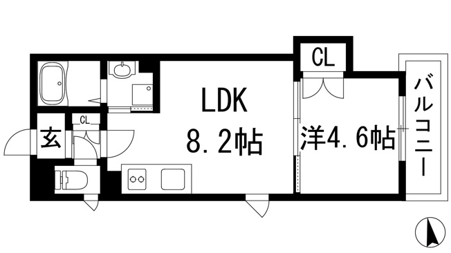 【間取り】 | クリエオーレ光明町1