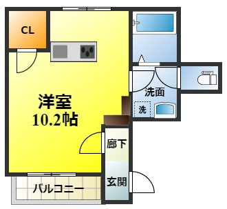 メゾン輝の間取り