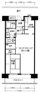 【間取り】 | フロール山田町第2