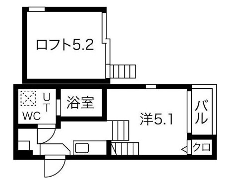 名古屋市昭和区川名町５丁目の一棟アパートの間取り