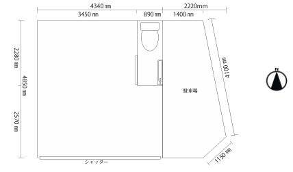 福島２丁目店舗の間取り