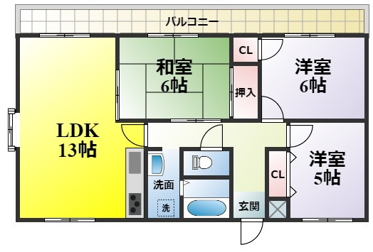 旧セントフォレストの間取り