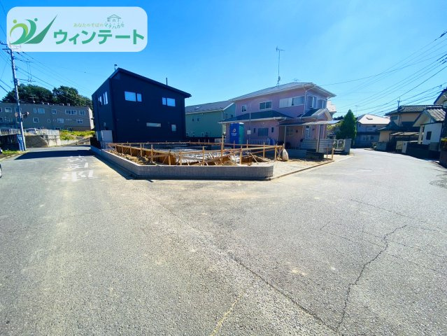 土浦市永国東町2期　新築戸建の前面道路含む現地写真|敷地面積182.97㎡（55.34坪）のゆとりある土地で、陽当たり・風通しも良好。ぜひ現地でご体感ください。
