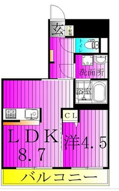 H＆K KASHIWA HILLS　仲介手数料（賃料の1.10ヵ月）の50％OFF対象物件！の間取り